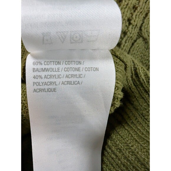 Isaac Mizrahi Open Front Cardigan with Stitch Detail Green 3XL - Picture 9 of 10